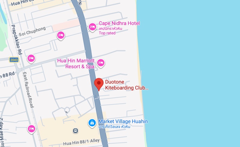 DKB Club location map — Hua Hin, Thailand