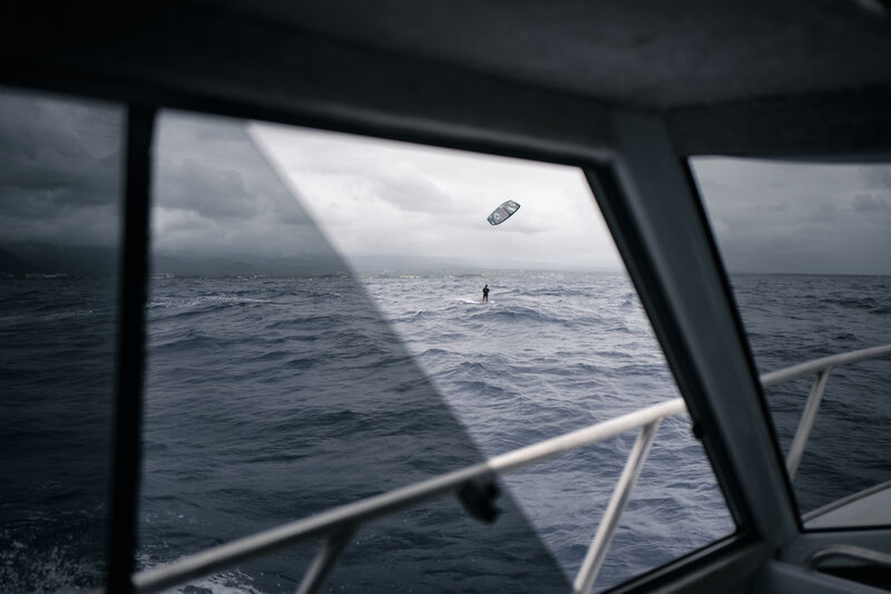 Kite equipment on beach